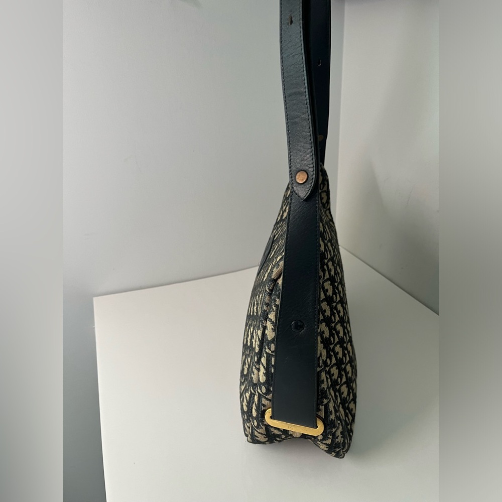 Vintage Christian Dior Trotter Canvas Shoulder Bag - Picture 3 of 9
